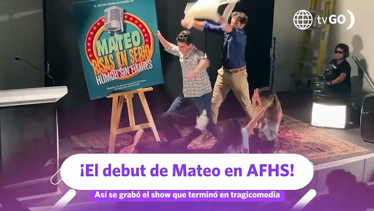 Mateo Garrido Lecca en AFHS Mira lo que pasó detrás de cámaras