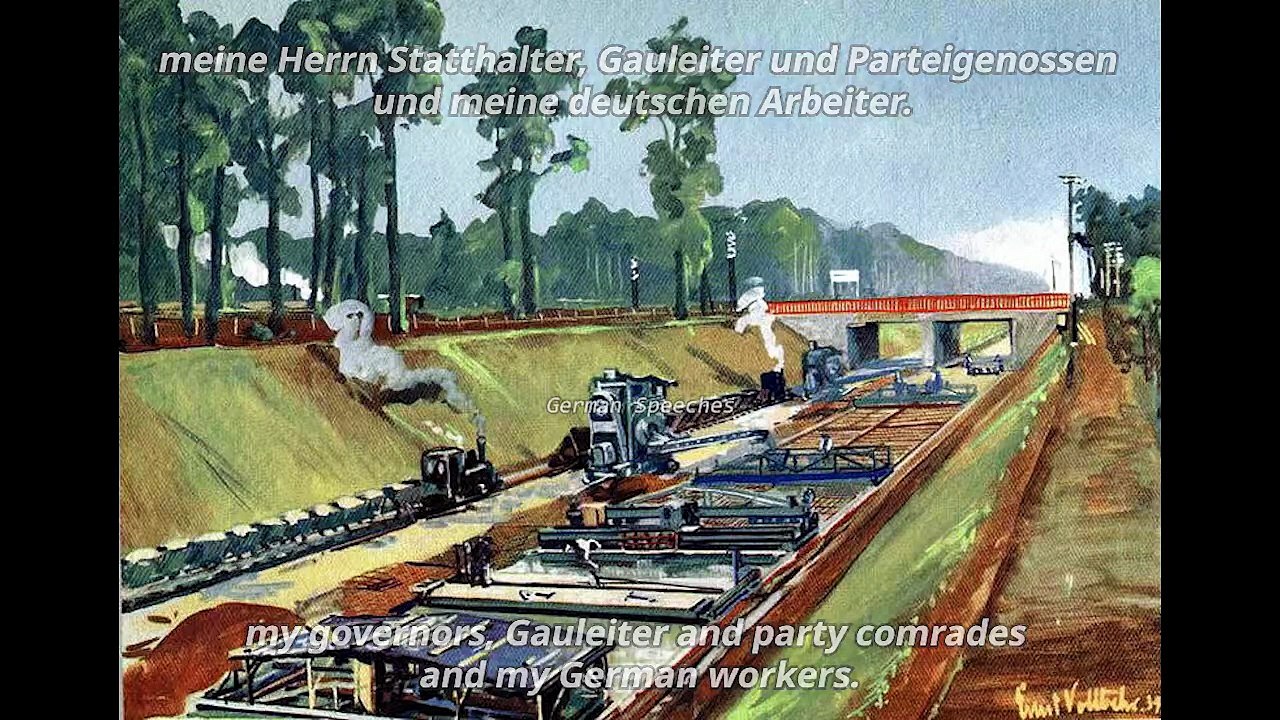 Adolf Hitler – Start of construction of the Reichsautobahnen from 09_23_1933 [English subtitles]
