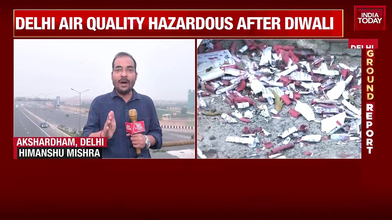 Delhi Gasps for Air! Post-Diwali Smog Chokes Capital, AQI Enters 'Severe' Zone