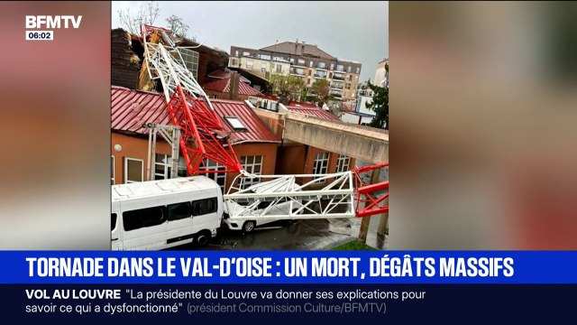 Le passage d'une tornade dans le Val-d'Oise a fait au moins un mort et plusieurs blessés