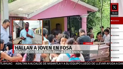 En Chiapas, madre sepulta a su hijo encontrado en una fosa clandestina hace unos días
