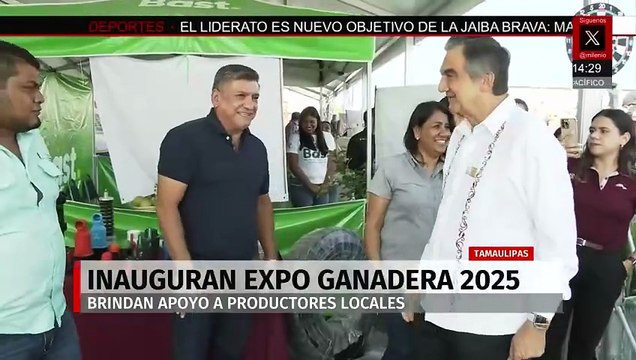 En la Feria de Tamaulipas, Américo Villareal inauguró la expo ganadera 2025