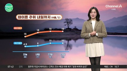 [날씨] 내일까지 이른 추위 지속