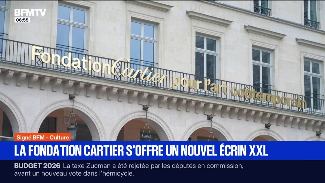 Signé BFM - La Fondation Cartier inaugure sa nouvelle adresse, place du Palais Royal