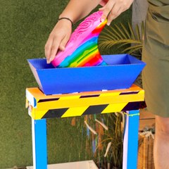 A unique knitted protector for your bicycle made out of plastic