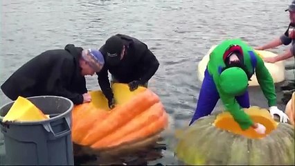 Giant pumpkin regatta makes a splash in Oregon
