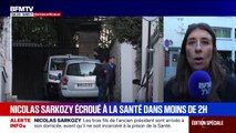 En soutien avant son incarcération, plus d'une centaine de personnes réunies devant le domicile de Nicolas Sarkozy