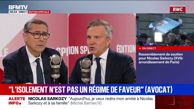 L'isolement n'est pas un traitement privilégiée, souligne Christophe Ingrain, avocat de Nicolas Sarkozy