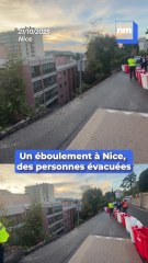 Nice : un éboulement est survenu dans la nuit, des riverains évacués ...