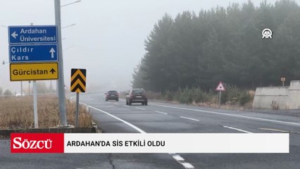 Ardahan'da sis etkili oldu