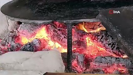 Odun ateşinde 50 yıllık gelenek