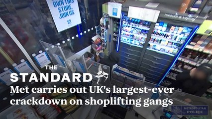 Met Police carries out UK's largest-ever crackdown on shoplifting gangs as 32 arrested