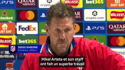 Simeone : "Arteta fait un travail fantastique depuis son arrivée à Arsenal"