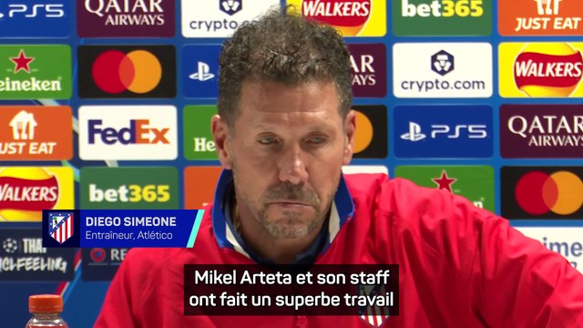 Simeone : Arteta fait un travail fantastique depuis son arrivée à Arsenal