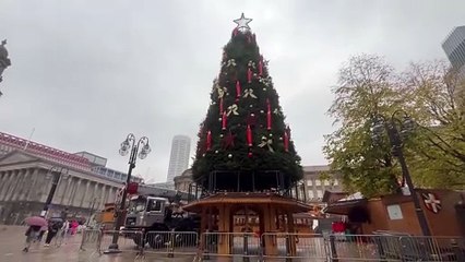 Brummies moan' too soon' after city erects Christmas tree two months early