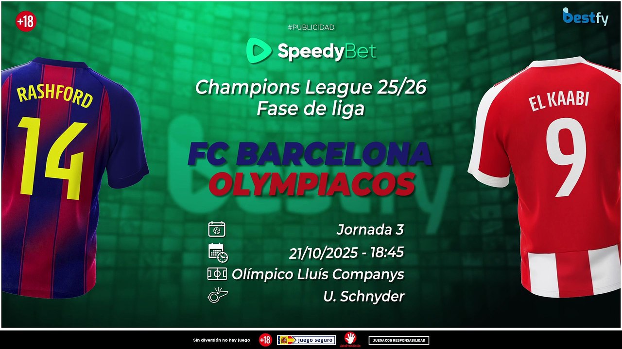 El Barça recibe a Olympiakos antes del Clasico