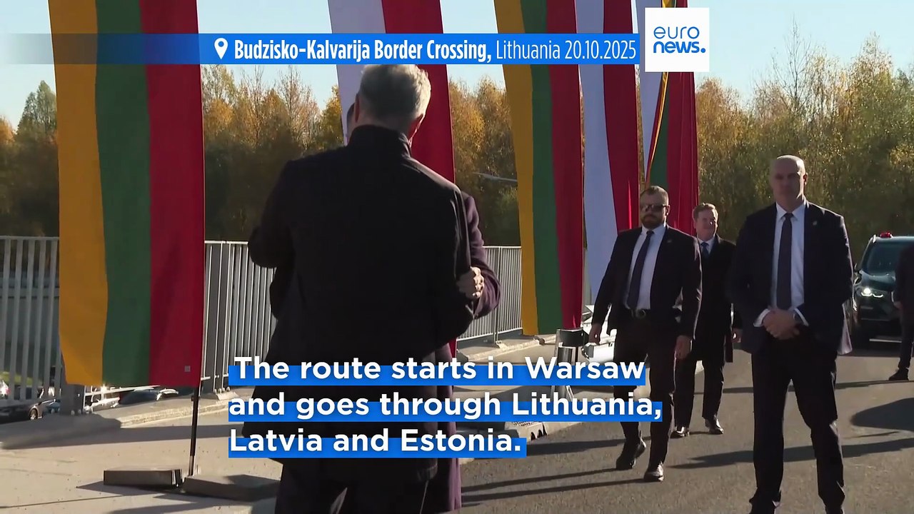 New road linking Baltic states to Poland opens at time of tensions with Russia
