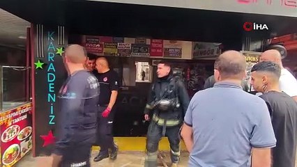İş hanının bodrum katında çıkan yangın korkuttu