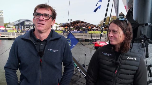 TRANSAT CAFÉ L'OR Le Havre Normandie 2025 - Interview avec Justine Mettraux & Xavier Macaire I IMOCA TEAM SNEF - TEAMWORK