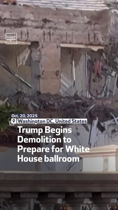Trump Begins Demolition to Prepare for White House ballroom