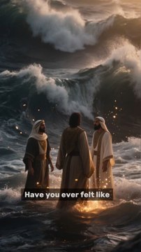 When life feels like a raging storm and everything seems out of control, remember — you’re not alone. Just like Jesus calmed the sea for His disciples, He can bring peace to your heart, even when the waves are high.Faith over fear.