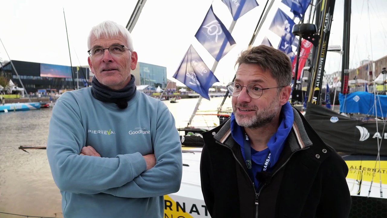 TRANSAT CAFÉ L'OR Le Havre Normandie 2025 - Interview avec Vincent Riou & Yann Doffin I Class40 Pierreval - Fondation Good Planet