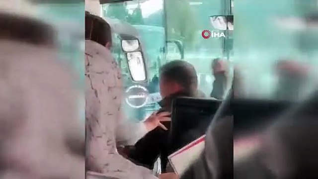 Otobüste Yumruklar Havada Uçuştu!
