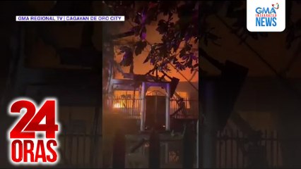 Mag-asawa at kanilang anak, patay nang ma-trap sa nasusunog nilang bahay | 24 Oras | 24 Oras