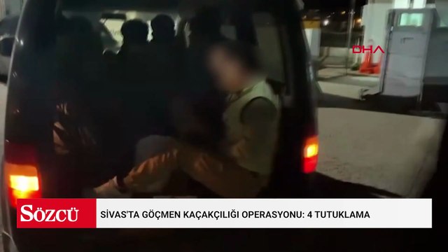 Sivas'ta göçmen kaçakçılığı operasyonu: 4 tutuklama