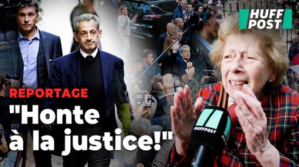 Devant la demeure de Sarkozy, « l’indignation » de ses soutiens avant le départ en prison de leur favori