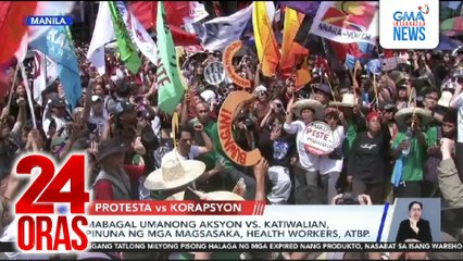Mabagal umanong aksyon vs. katiwalian, pinuna ng mga magsasaka, health workers, atbp. | 24 Oras