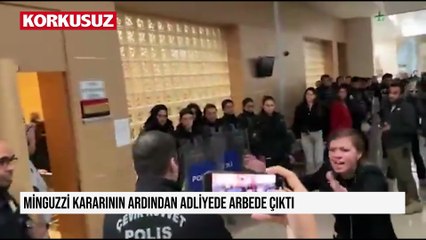 Minguzzi kararının ardından adliyede arbede çıktı