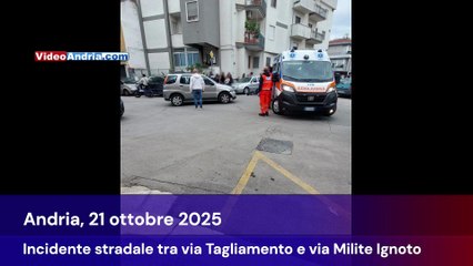 Incidente ad Andria: feriti dopo scontro auto - bici, intervenute ambulanze del 118