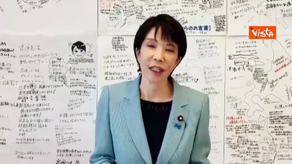 Sanae Takaichi eletta prima premier donna in Giappone. Eccola che presenta il suo canale social