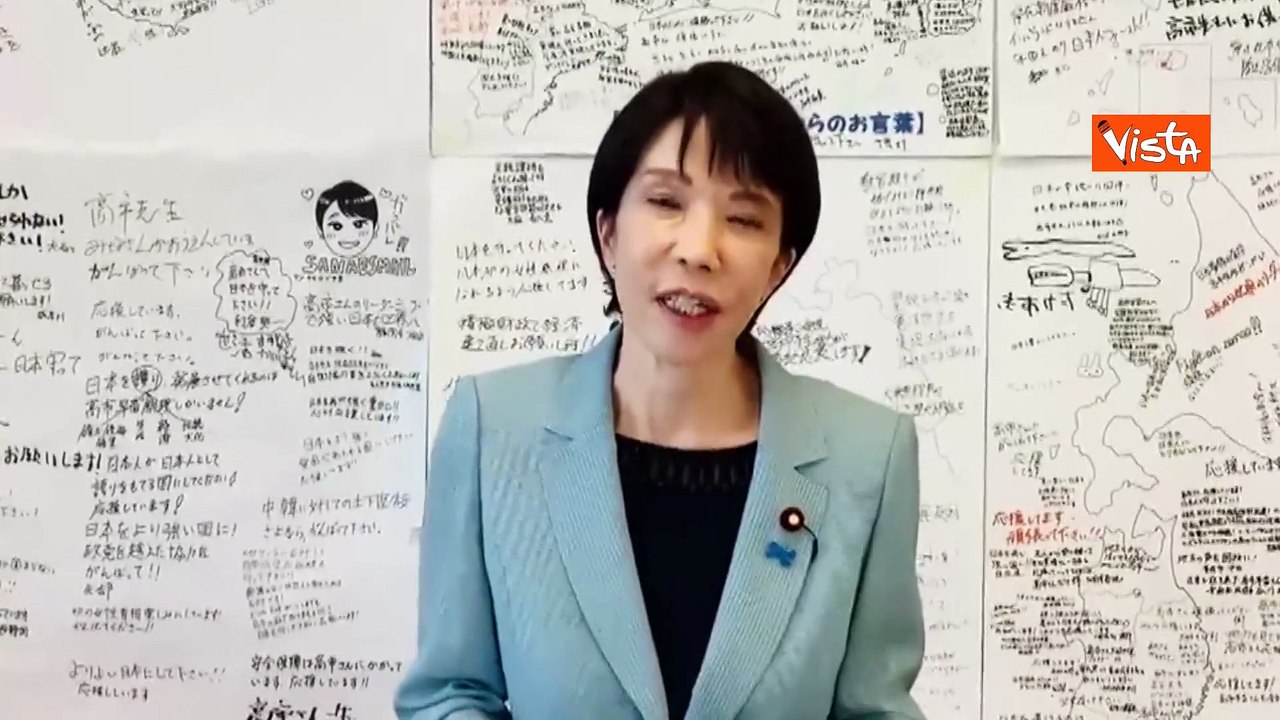 Sanae Takaichi eletta prima premier donna in Giappone. Eccola che presenta il suo canale social