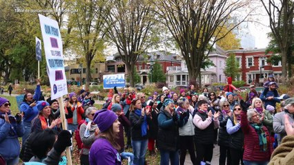 Marche mondiale des femmes : 150 Gaspésiennes et Madeliniennes réunies à Québec