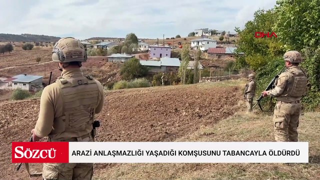 Arazi anlaşmazlığı yaşadığı komşusunu tabancayla öldürdü