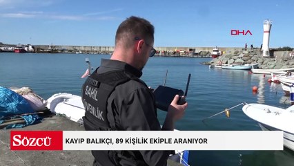 Kayıp balıkçı, 89 kişilik ekiple aranıyor