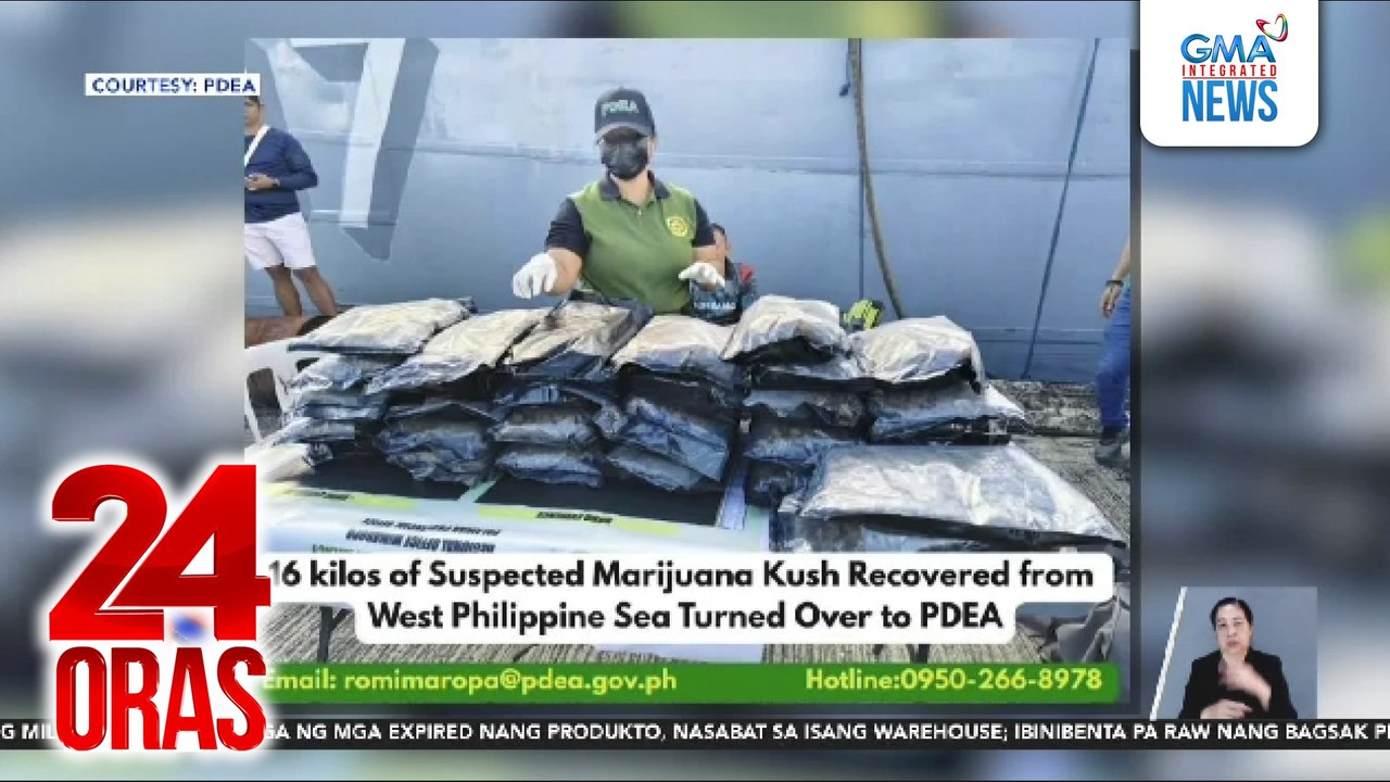 P19.2M Halaga ng high-grade marijuana, nalambat malapit sa Sabina Shoal | 24 Oras