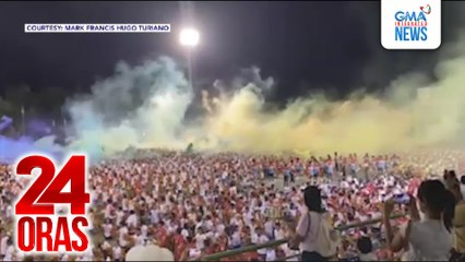 Mga estudyanteng, nahilo at nahimatay dahil umano sa colored smoke sa pagtatanghal | 24 Oras