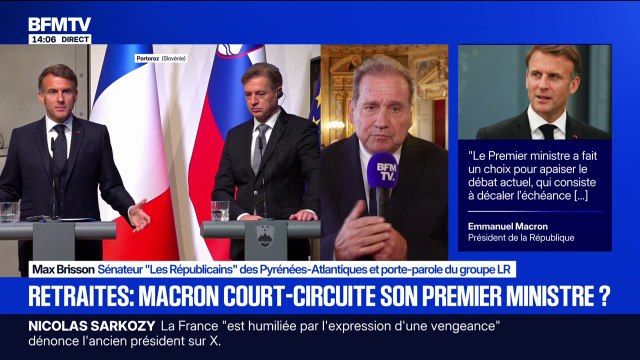 Max Brisson, porte-parole du groupe LR estime qu'Emmanuel Macron veut diriger le gouvernement après ses propos sur la réforme des retraites