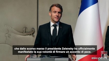 Ucraina, Macron: concessioni territori negoziabili solo da Zelensky