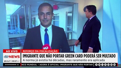 Imigrante que não portar o Green Card poderá ser multado nos EUA