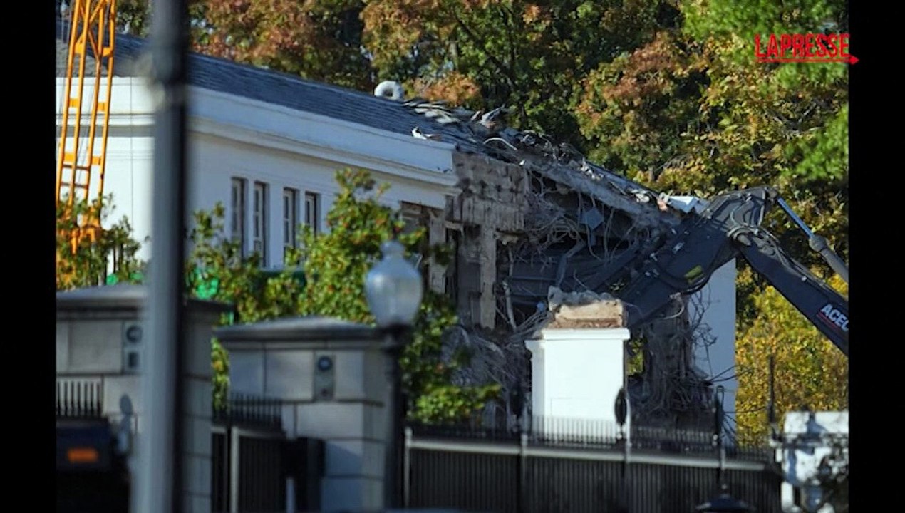 Casa Bianca, iniziata demolizione East Wing per nuova sala da ballo di Trump