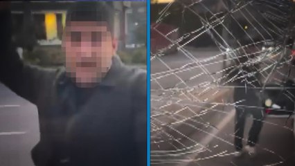 Trafik tartışmasında aracın camını yumruklayıp kırdı; saldırgan gözaltına alındı