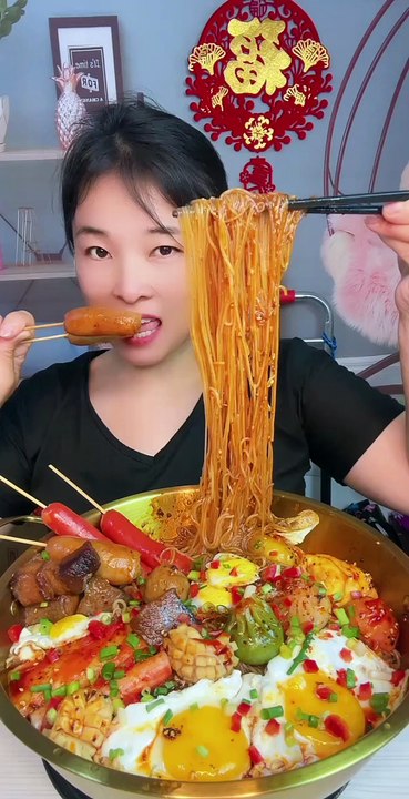 ASMR SPICY FOOD EATING CHALLENGE | EXTREME CRUNCHY