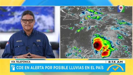 Gral. Méndez Advierte de posibles lluvias en el país | El Despertador