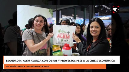 Leandro N. Alem avanza con obras y proyectos pese a la crisis económica