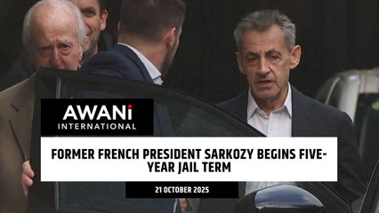 Former French president Sarkozy begins five-year jail term