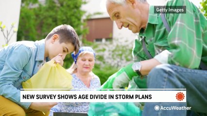 Survey shows age divide in planning for storms